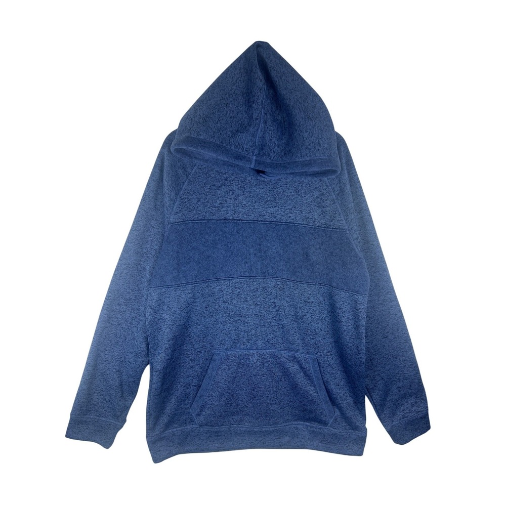 Caliville Mens Hoodie XXL Blue Heathered Pullover Long Sleeve Fleece Pocket